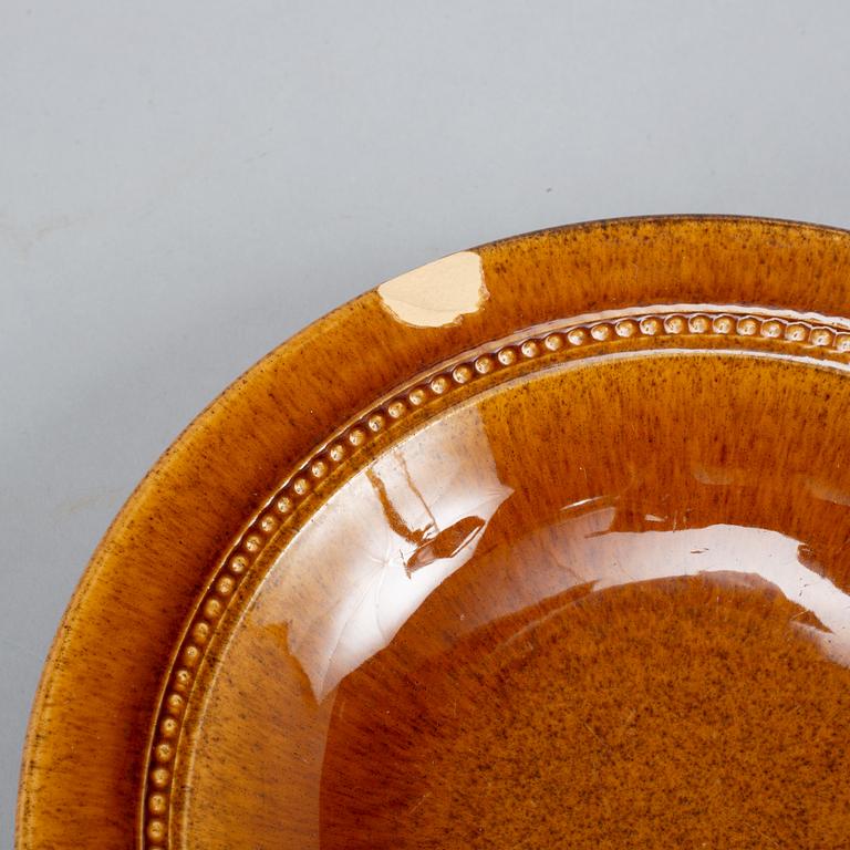 A set of 53 pieces of brown glazed "Old Höganäs"  service.