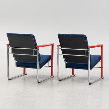Yrjö Kukkapuro, a pair of armchairs,  "Experiment", Avarte, Finland.
