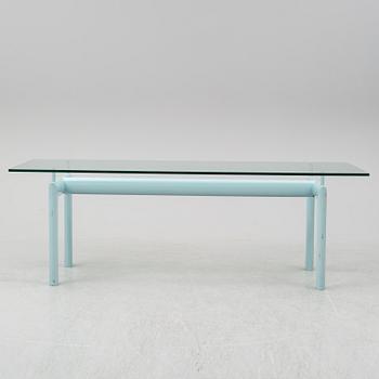 LE CORBUSIER, an 'LC 6' glass top table, Cassina, Italy.