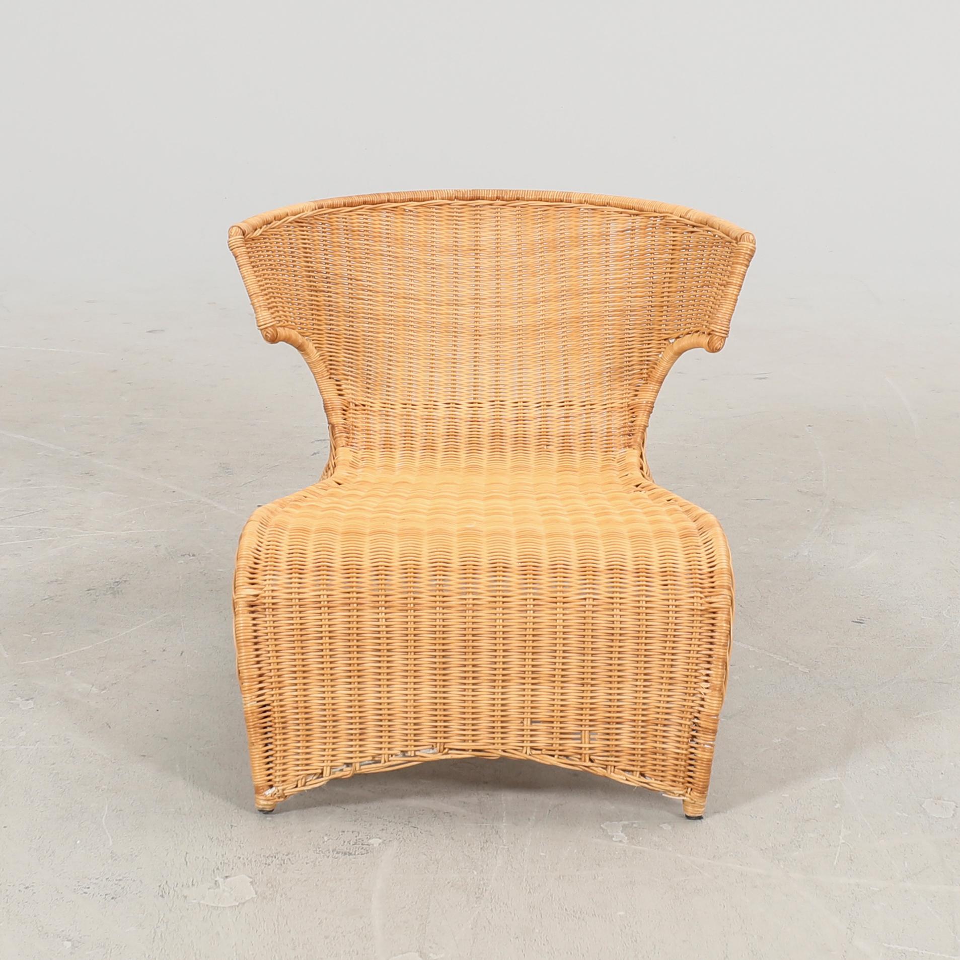 Monika Mulder,  Sävö rattan lounge chair IKEA 2001.
