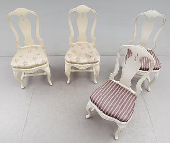 STOLAR, 4 st, rokokostil, 1900-talets första hälft.