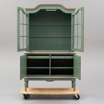 A Gustavian style cabinet, late 20th Century.