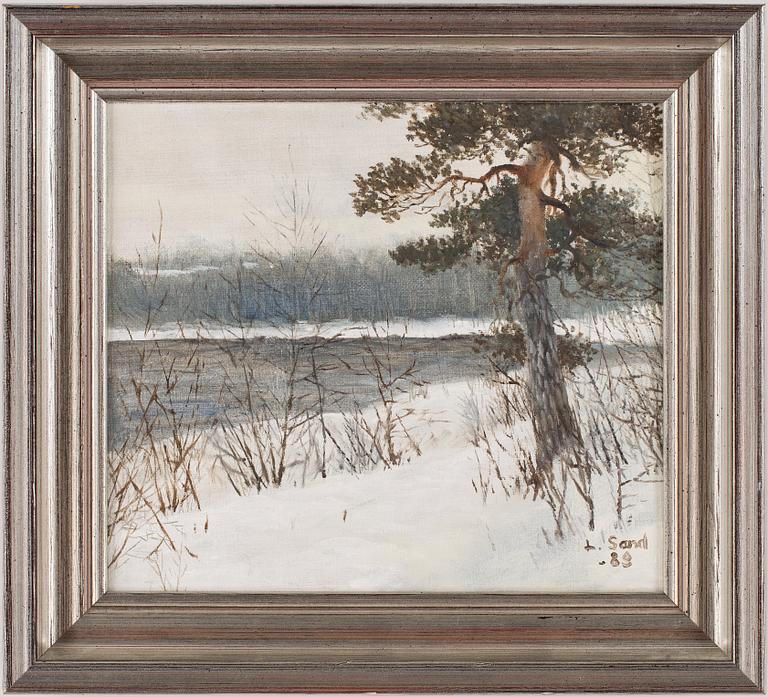 LENNART SAND, olja på duk, signerad o daterad -83.