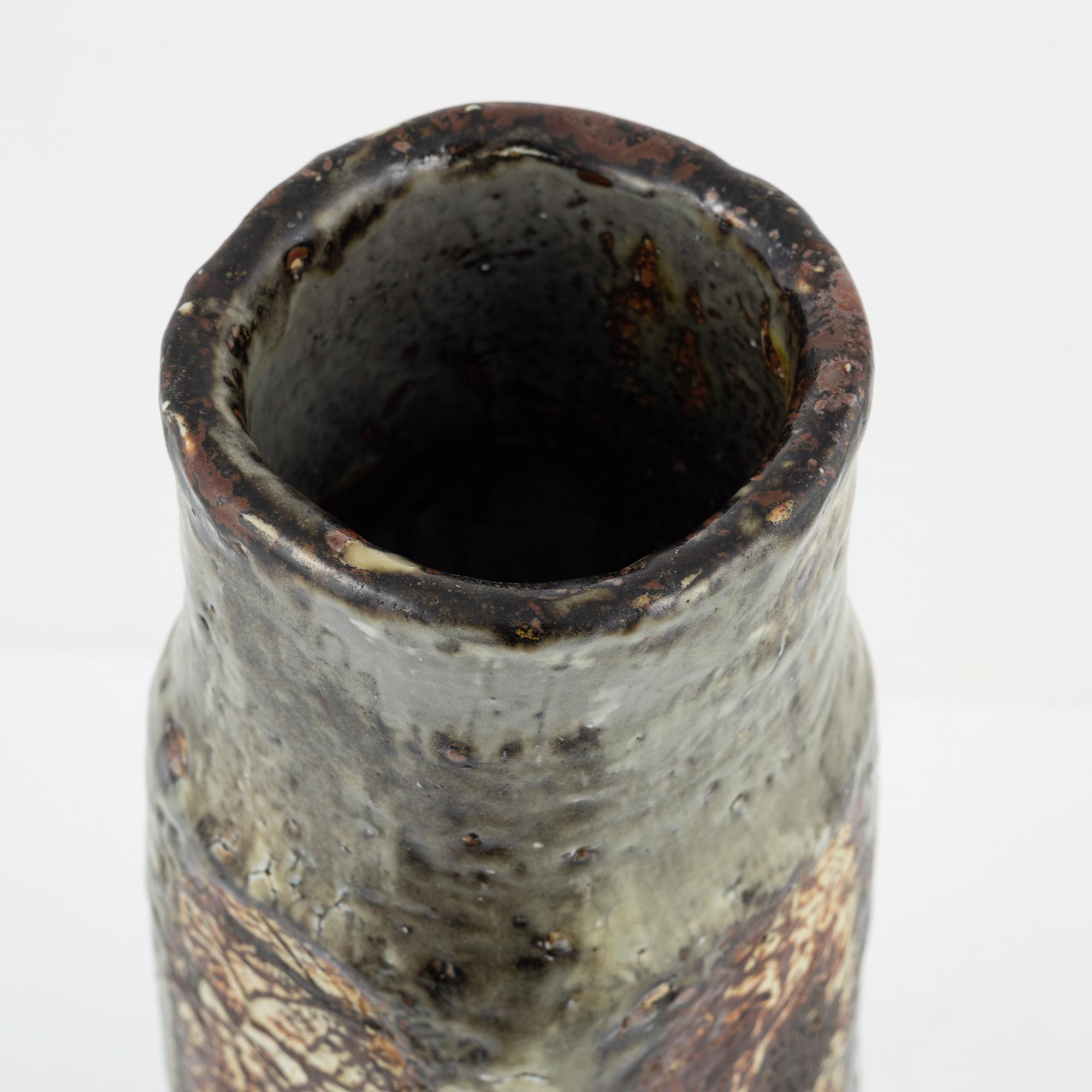 Carl-Harry Stålhane, a unique stoneware vase, Rörstrand, Sweden.