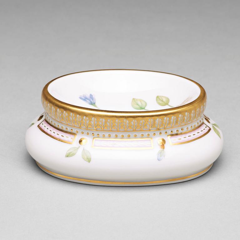 A Royal Copenhagen 'Flora Danica' salt, Denmark, 20th Century.