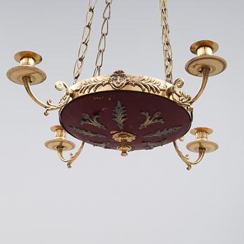 TAKAMPEL, empirestil, 1800-tal. Höjd ca 75 cm.