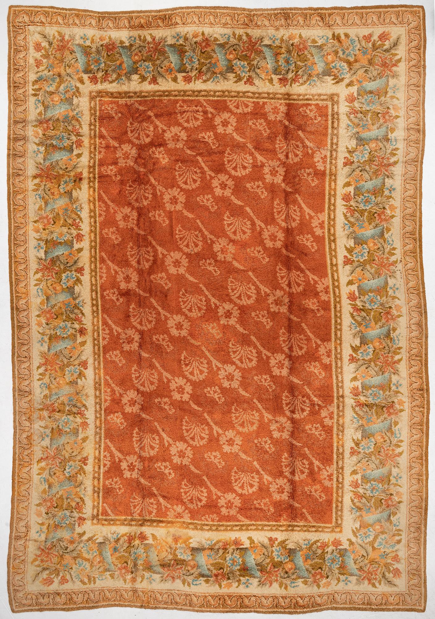 Carpet, antique European Savonnerie, approx. 634 x 433 cm.