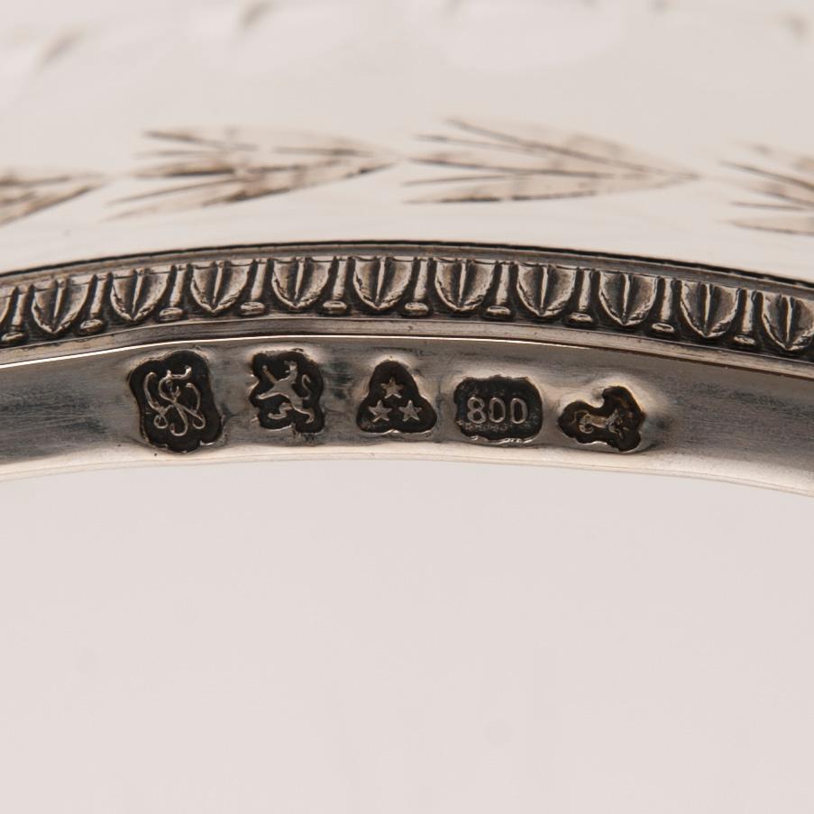 SKÅLAR, 3 st, silver och glas, Wolfers Frères Workshop, Belgien före 1942.