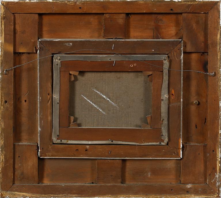 UNIDENTIFIED ARTIST, oil on canvas, two pcs, signed 'A.S', 19th century.
