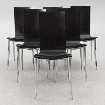 Philippe Starck, Stolar, 6 st, "Olly Tango", Driade, Italien, 2000-tal.