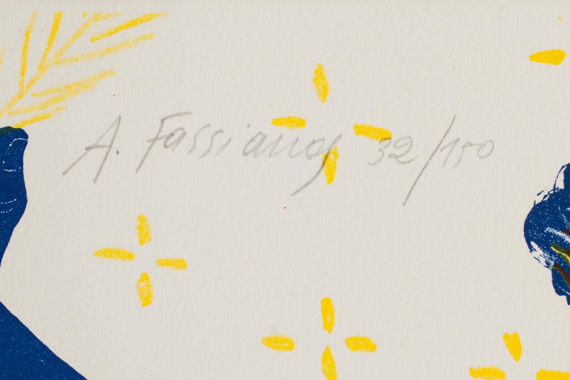 ALEXANDRE FASSIANOS, färglitografi, signerad och numrerad 32/150.