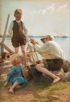 332. Albert Edelfelt, "Laivanrakentajat".
