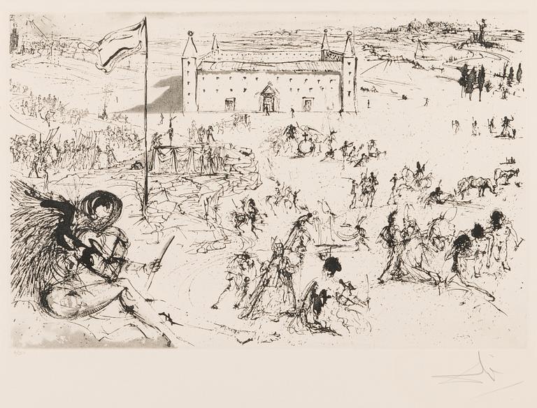 SALVADOR DALÍ, heliografi, signerad, numrerad 6/350.