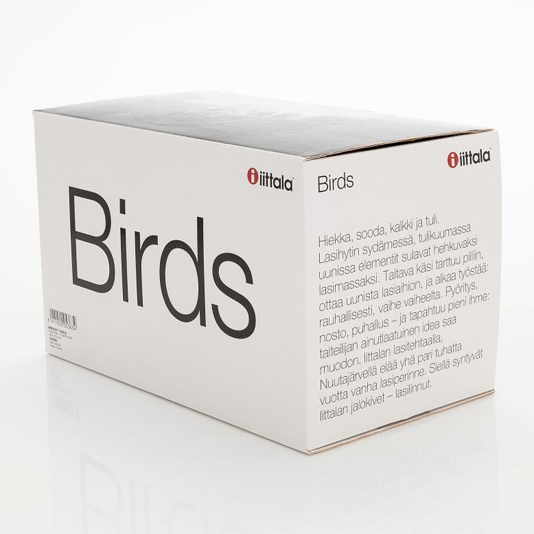 Oiva Toikka, A glassbird 'Rubirosa', Unique Days spring 2008, signed O. Toikka Nuutajärvi.