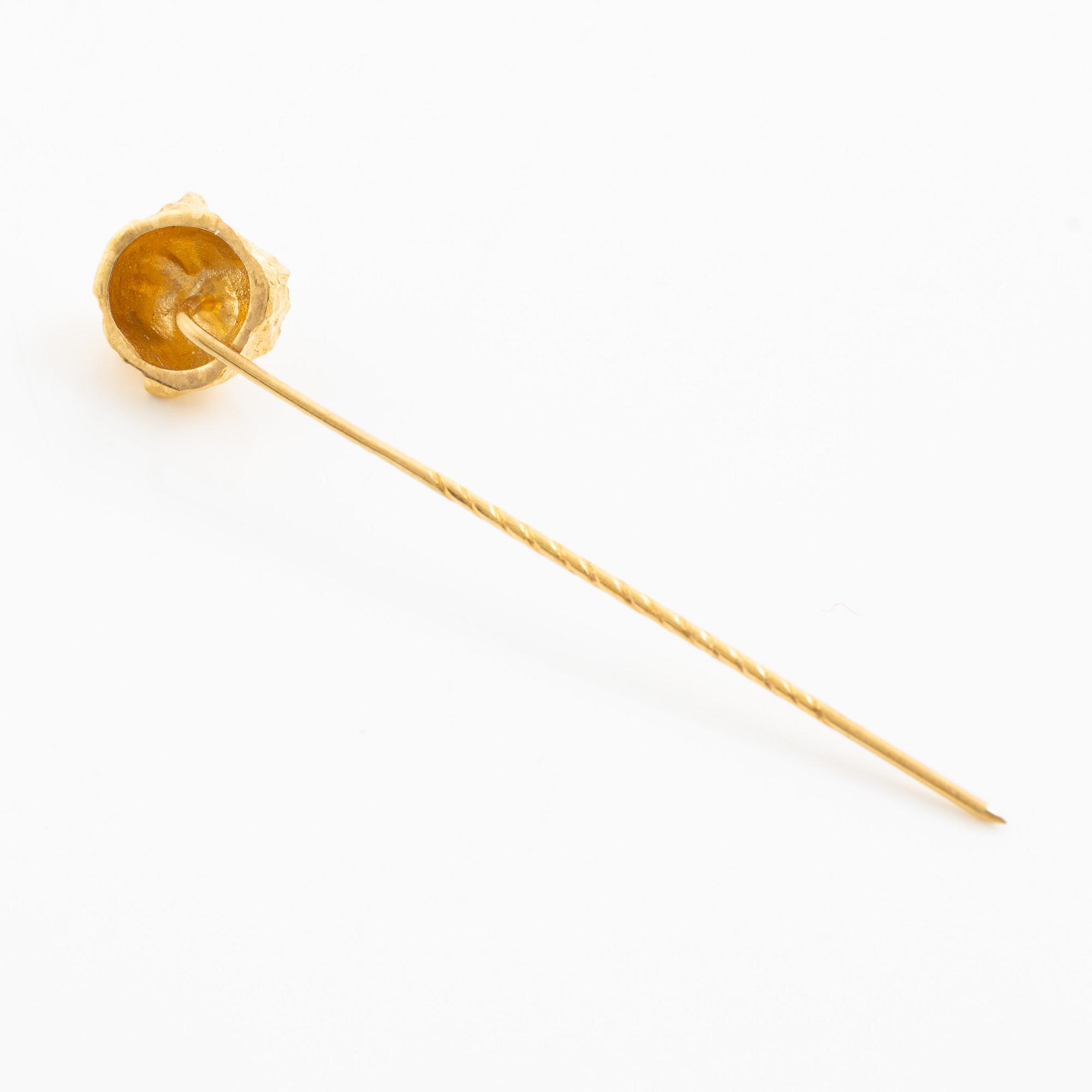 Lapponia, broschnål, 18K guld, Finland 1978.