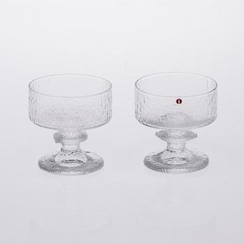 PARTI GLAS, 8 delar, "Senaattori", Timo Sarpaneva, Iittala.