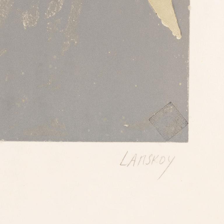 André Lanskoy, lithograph in colours, signed 54/100.