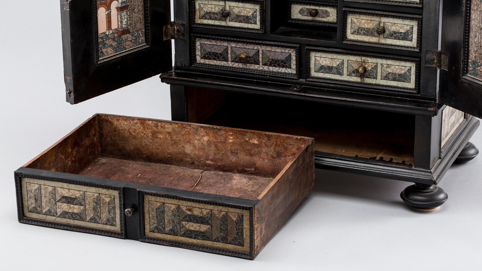 KABINETTSKÅP, barock, 1600-tal.