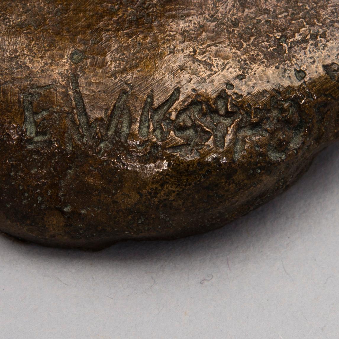 EMIL WIKSTRÖM, bronsskulptur, Wikström museets eftergjutning, signerad och numrerad 4/30.