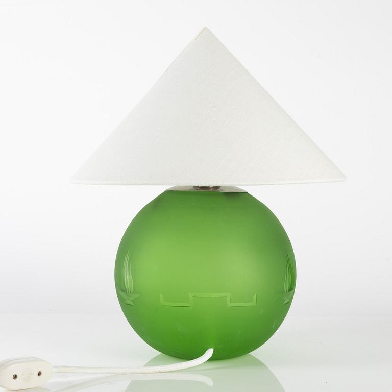 Elis Bergh, tillskriven, två bordslampor, Swedish Grace, Kosta, 1930-tal.