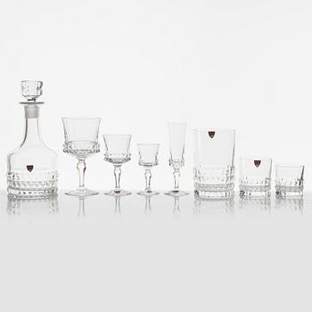 Ingeborg Lundin, glass service, 86 pieces, "Silvia", Orrefors.