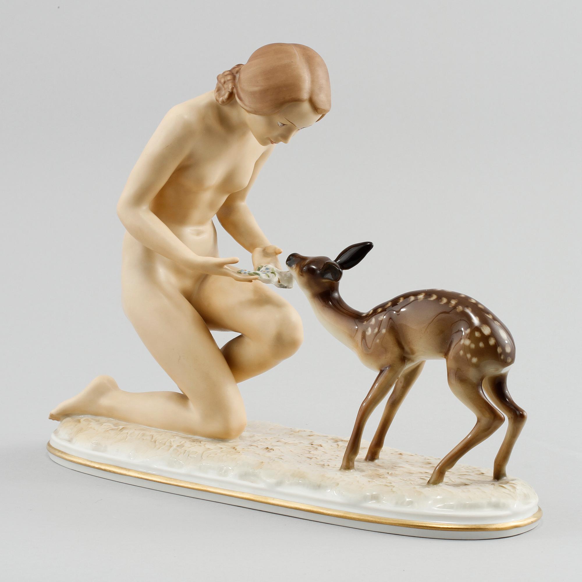 FIGURIN, porslin, Carl Werner, Hutschenreuther, 1900-talets första hälft.