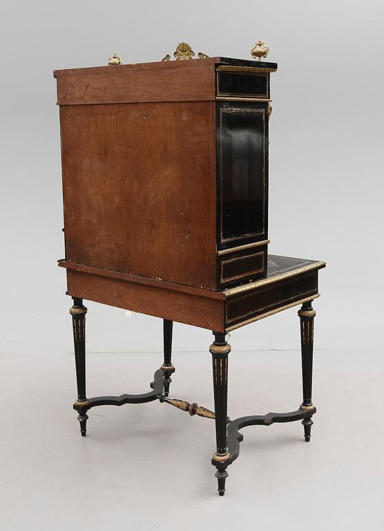 SKRIVBORD MED UPPSATS, Frankrike, 1800-talets andra hälft.