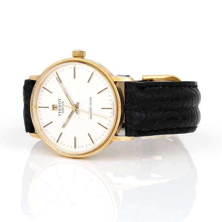 ARMBANDSUR, Tissot Seastar Seven, 18 k guld.