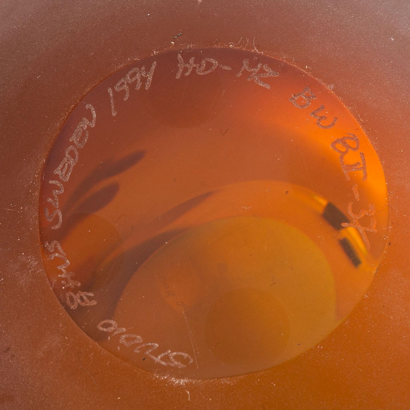 Hanne Dreutler & Arthur Zirnsack, a glass vase from Studio Åhus.