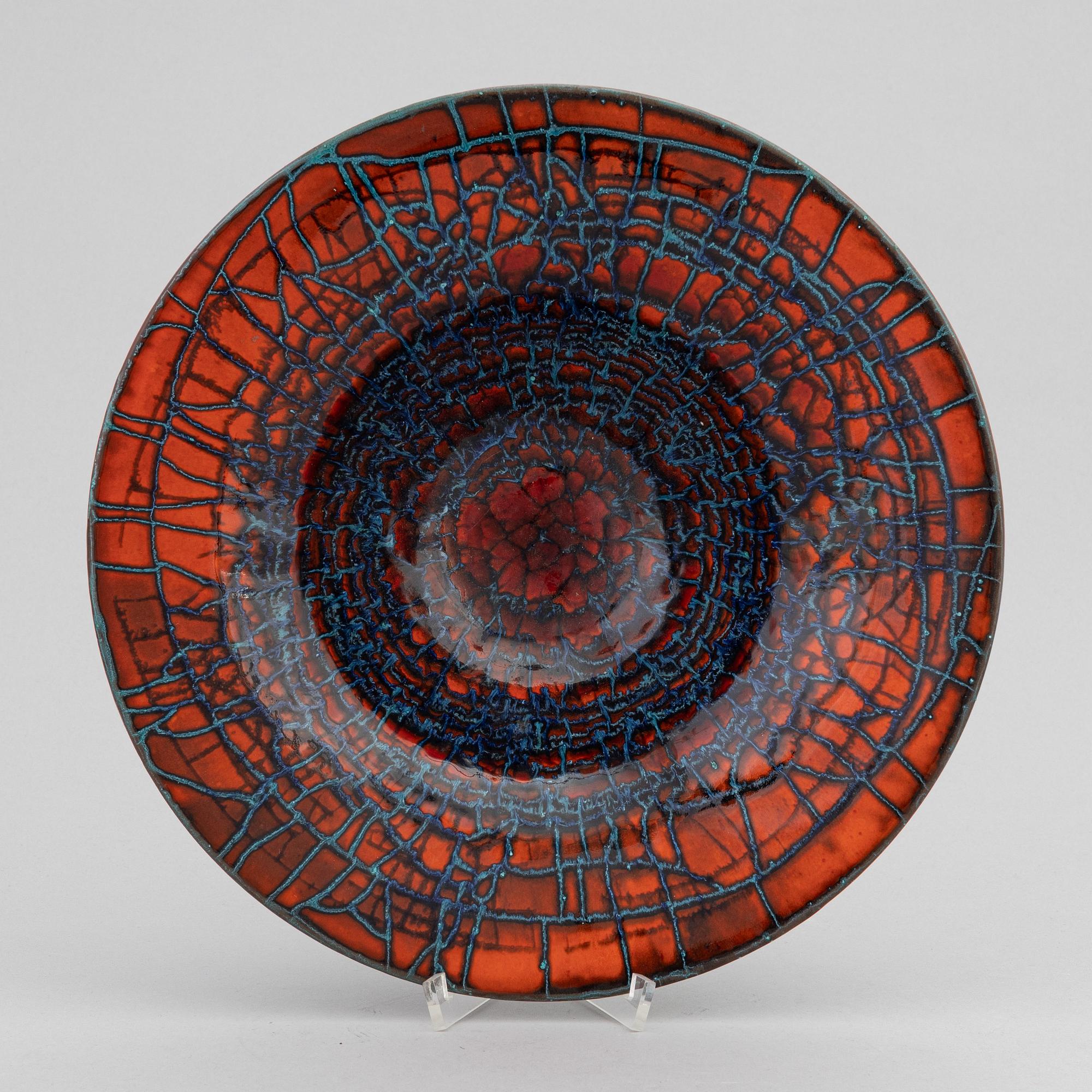 Ingrid Atterberg, a unique signed ceramic bowl.