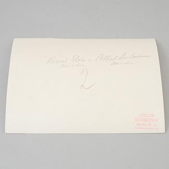 HANS ROBERTSON, gelatin silver print (5) stamped on verso. 1920's/30's. Vintage.