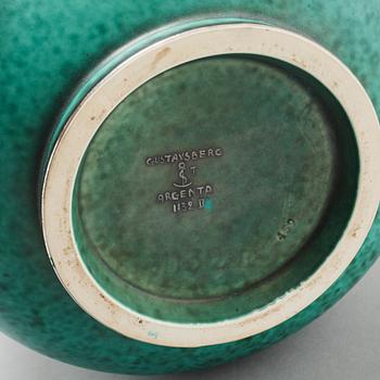 WILHELM KÅGE, vas, stengods, "Argenta", Gustavsberg, 1900-talets mitt.