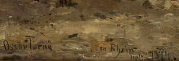 OSCAR TÖRNÅ, olja på duk, sign o dat 1874.