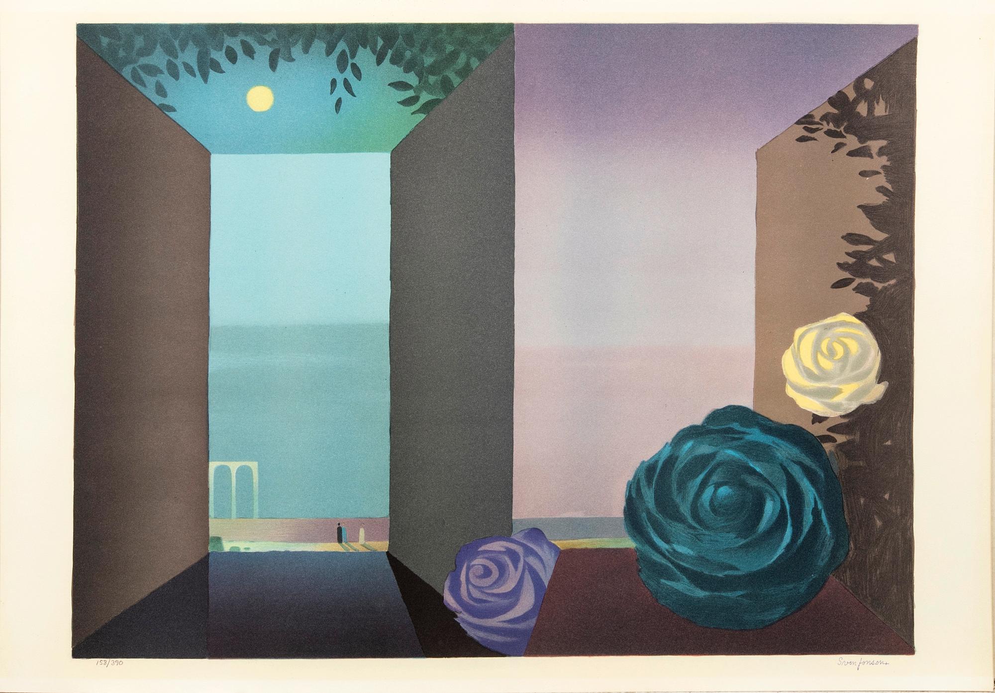 Sven Jonson, mapp med 5 färglitografier, stämpelsignerade och numrerade,158/390.