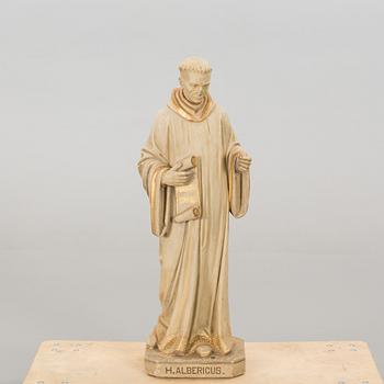 A Dutch concrete sculpture marked J van den Broeck Antwerpen 1907.