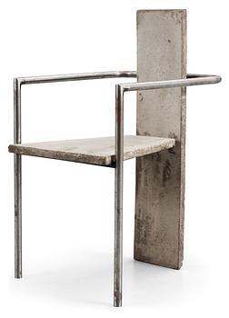 41. A Jonas Bohlin 'Concrete' armchair, Källemo, Sweden 1981.