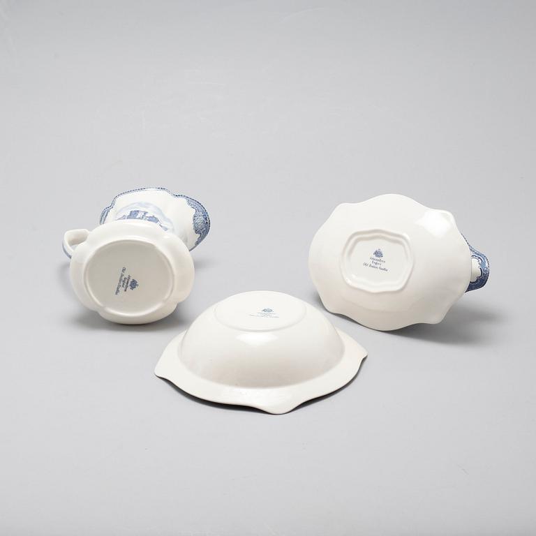 64 pieces of earthenware tableware, model "Old Britain Castles" by Johnson Bros, England, first half of the 20th century.