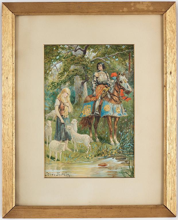 Jenny Nyström, The knight and the shepherdess.