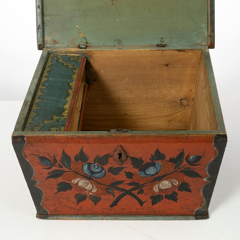 Box. Folk art, Jämtland, 18th/19th century.