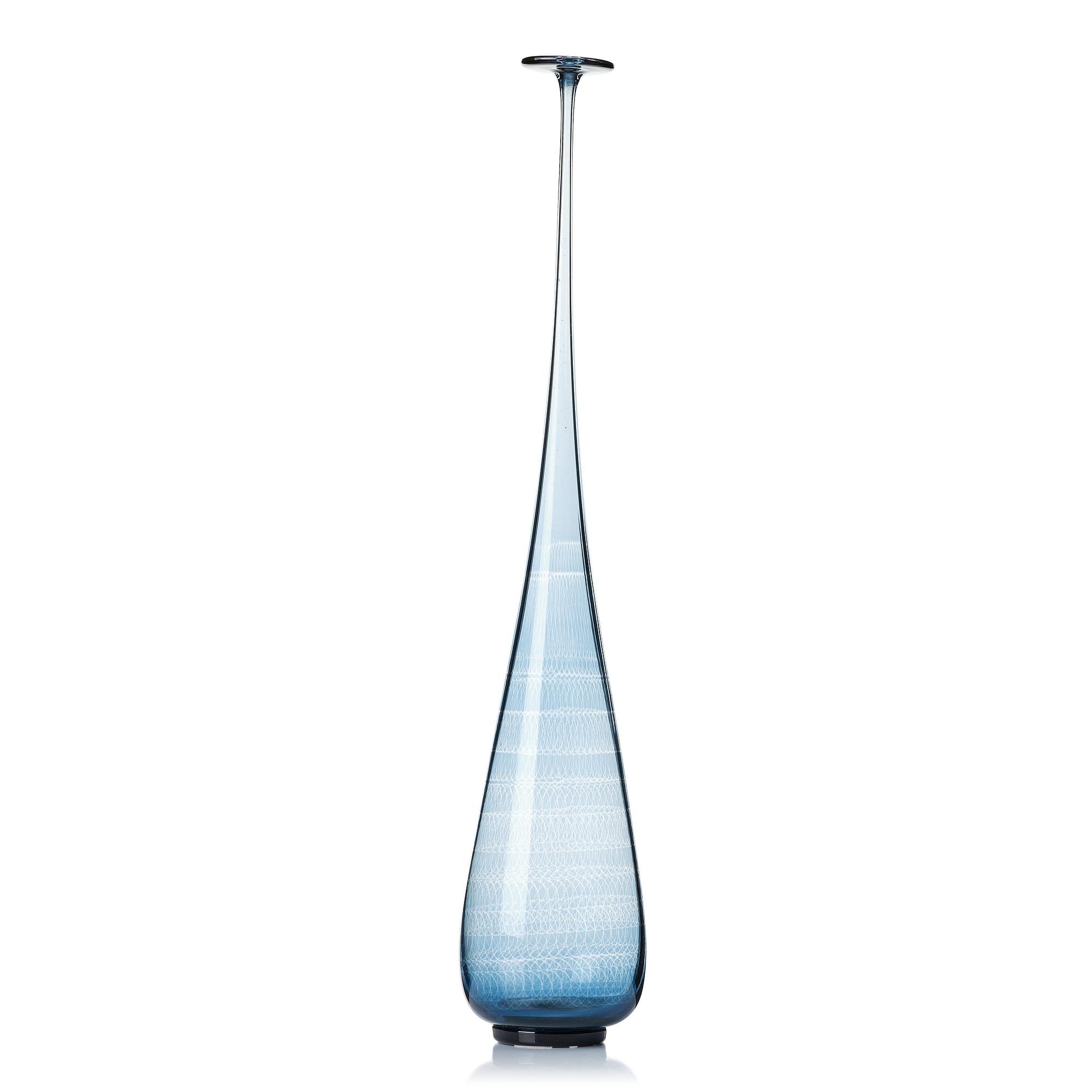 Nils Landberg, a glass vase, Orrefors, Sweden 1964.