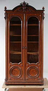 BOKSKÅP, nyrenässans, sent 1800-tal.