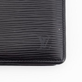 Louis Vuitton, a black Epi card holder and a wallet.