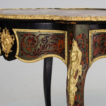 A French Louis XV style Boulle Inlay Writing Desk. Second half of 19th century.