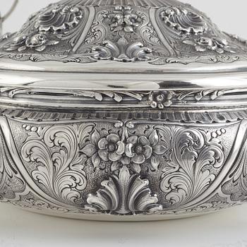 Kaffe- och teservis, 5 delar, sterling silver, 1900-tal, ATN, Bogota, Colombia.