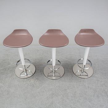 Simon Pengelly, a set of three 'Babar' bar stools from Arper, Italy.