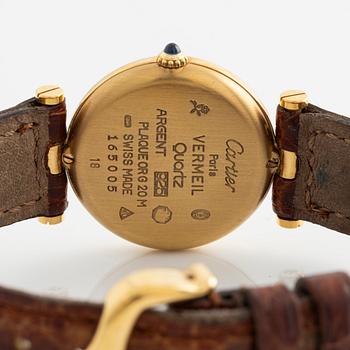 must de Cartier, VLC, wristwatch, 24 mm.