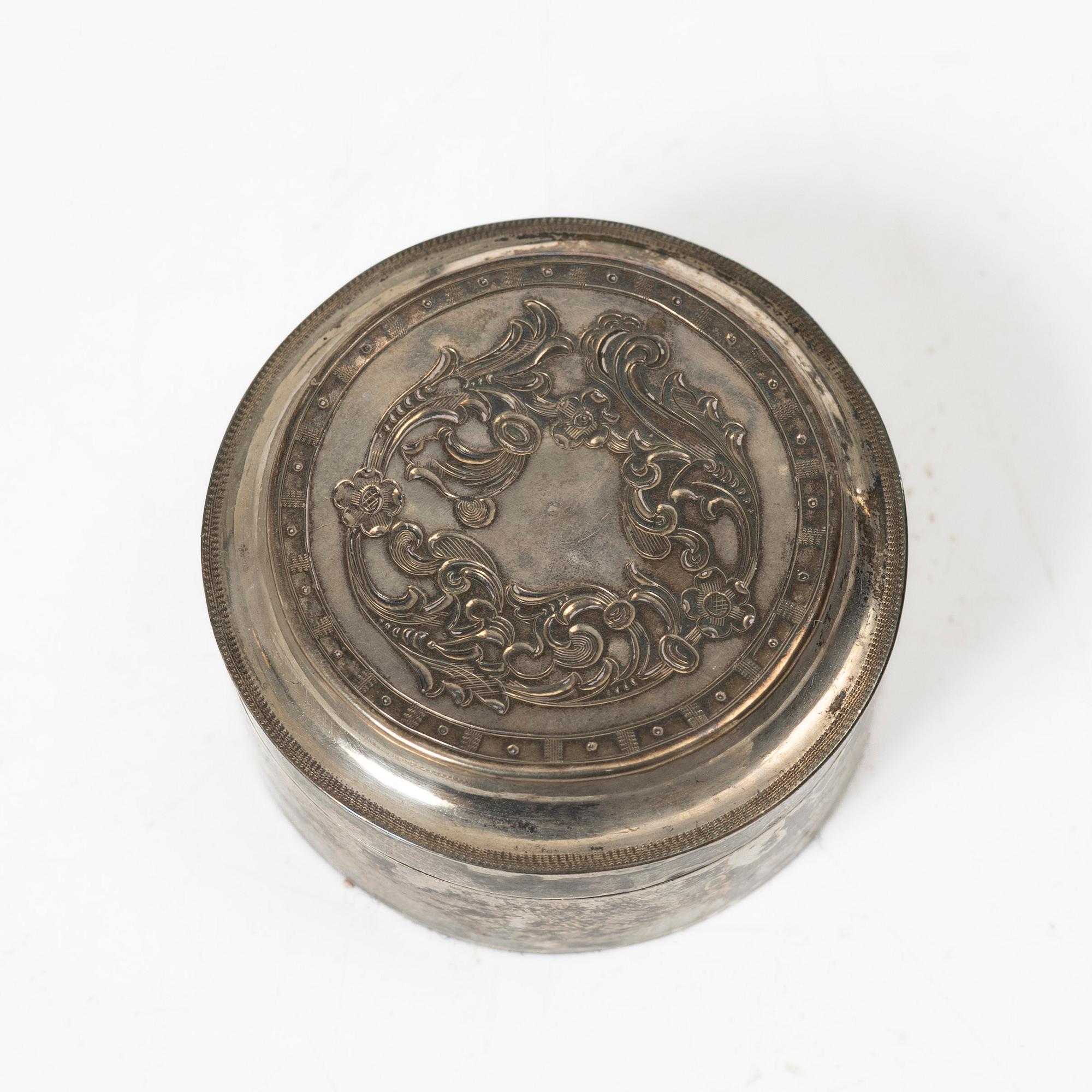 Dosor, 4 st, silver, 1800-1900-tal.