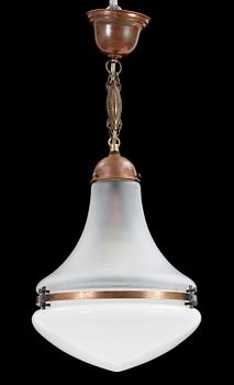 TAKLAMPA, Peter Behrens, för AEG (Allgemeine Electricitäts-Gesellschaft), 1900-talets första hälft. H ca 50.