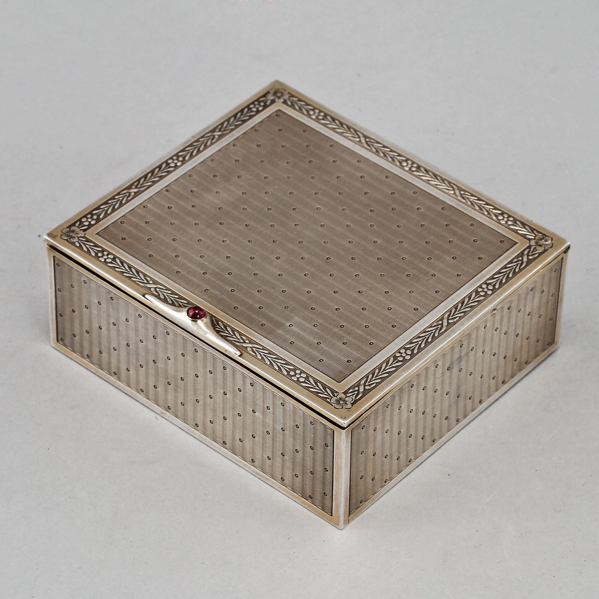 SKRIN, silver, Emile Langlois, Frankrike, 1888-1924. Vikt 170 g.