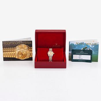 Rolex, Oyster Perpetual, Datejust, "Diamond Dial", wristwatch, 26 mm.